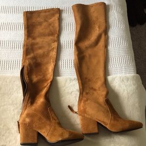 Beautiful suede over the knee boots